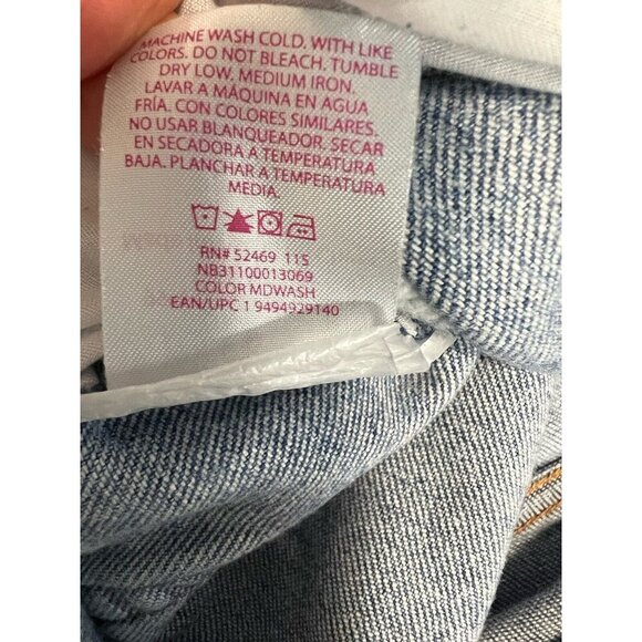 No Boundaries NO BOI Stretch Jeans~Size 9~Blue Denim Distressed Patched  L9 07 - Picture 8 of 8